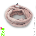 Snood tout doux adulte Vieux Rose