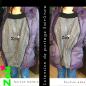 Extension de manteau pour le portage en hiver (Spirale)