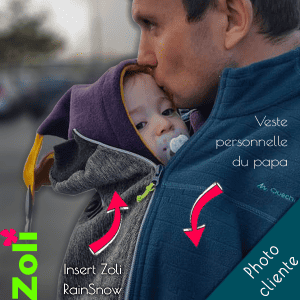 Extension de manteau pour le portage en hiver (Spirale)