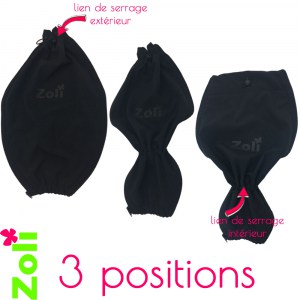 Extension de manteau pour le portage en MI-SAISON (Zip Spirale)