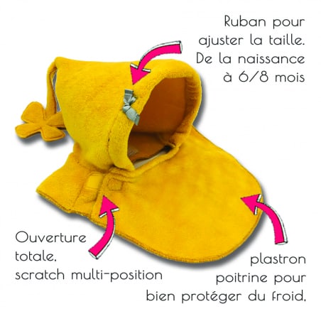 Capuchon Nouveau né (0 - 6/8 mois)