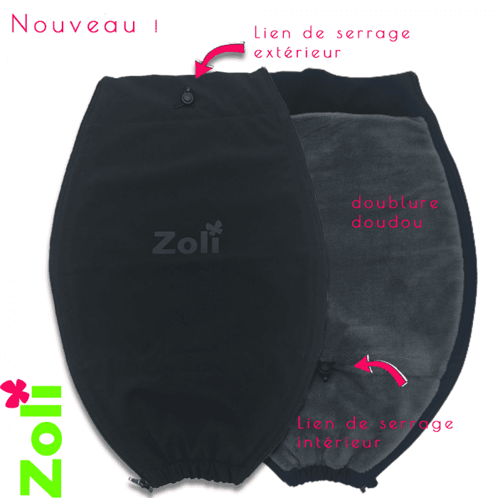 Cet insert à zip inversé est parfait pour faire une veste de portage !