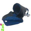 Capuchon bébé Polaire anthracite et bleu foncé