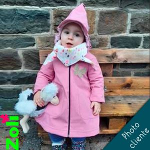 Manteau Enfant "MoiZossi" Week End rose