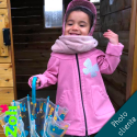 Manteau Enfant "MoiZossi" Week End rose