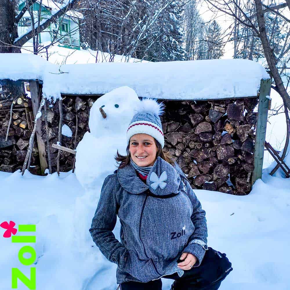 veste de portage pour la neige